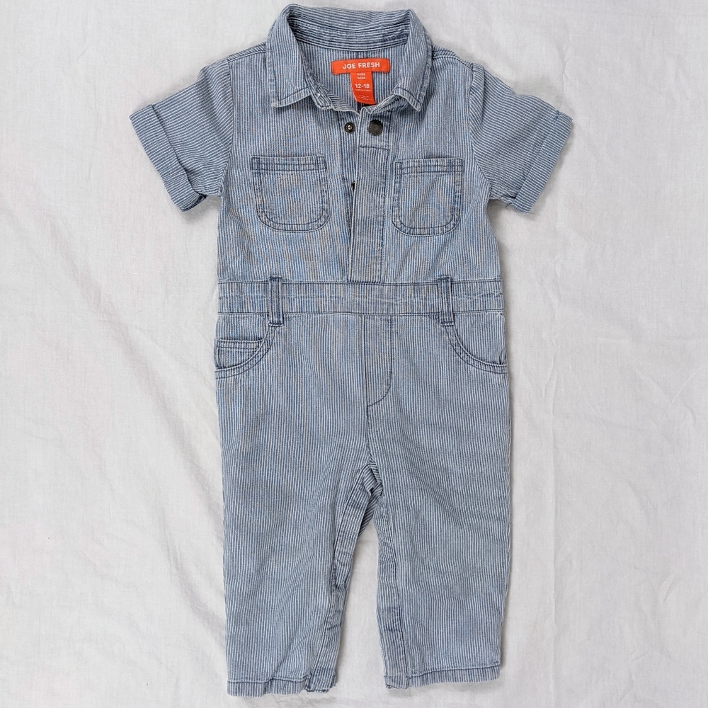 $3/20 Joe Fresh Conductor Jumpsuit SZ 12-18m